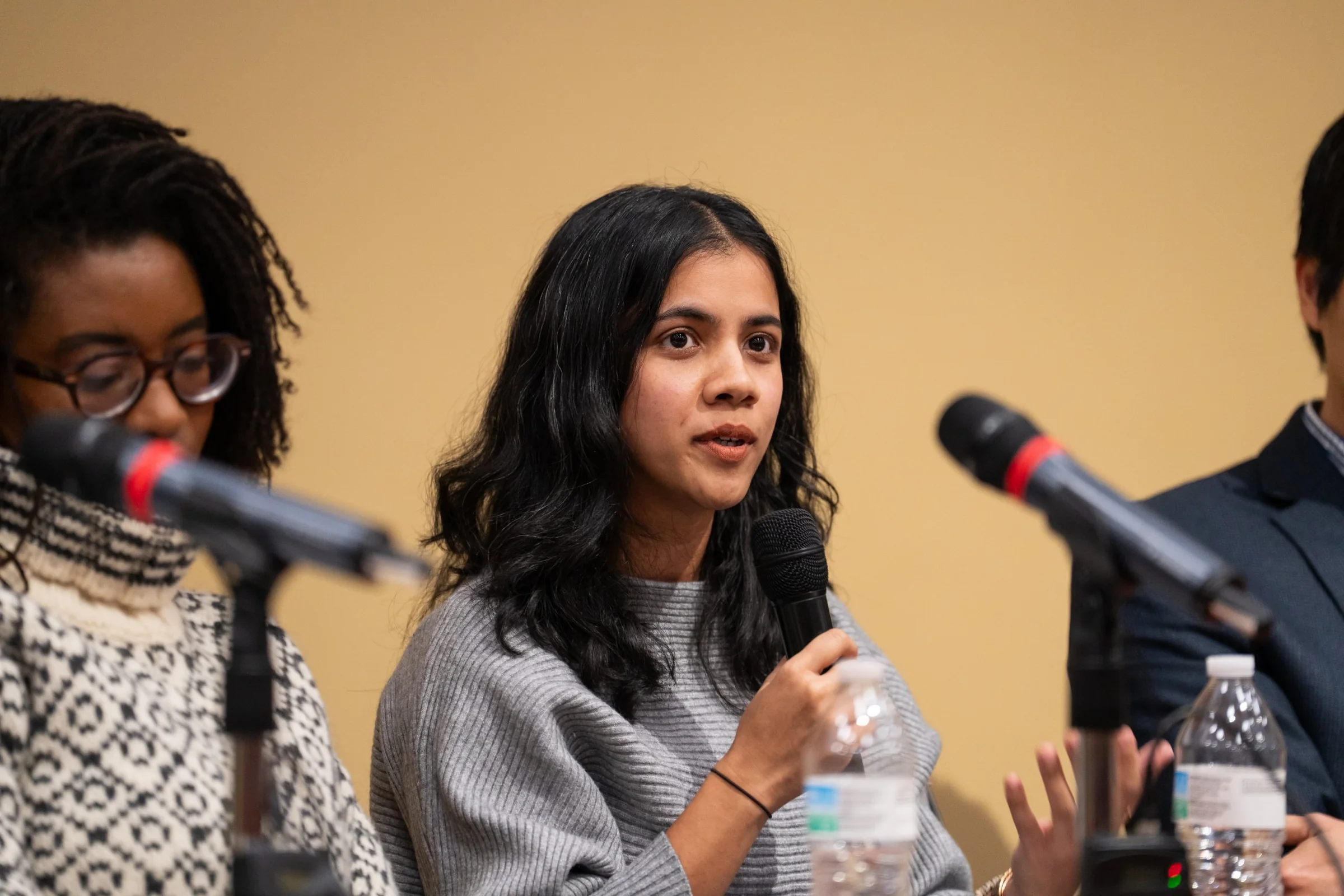 Anjali on a panel discussing algorithmic justice in AI