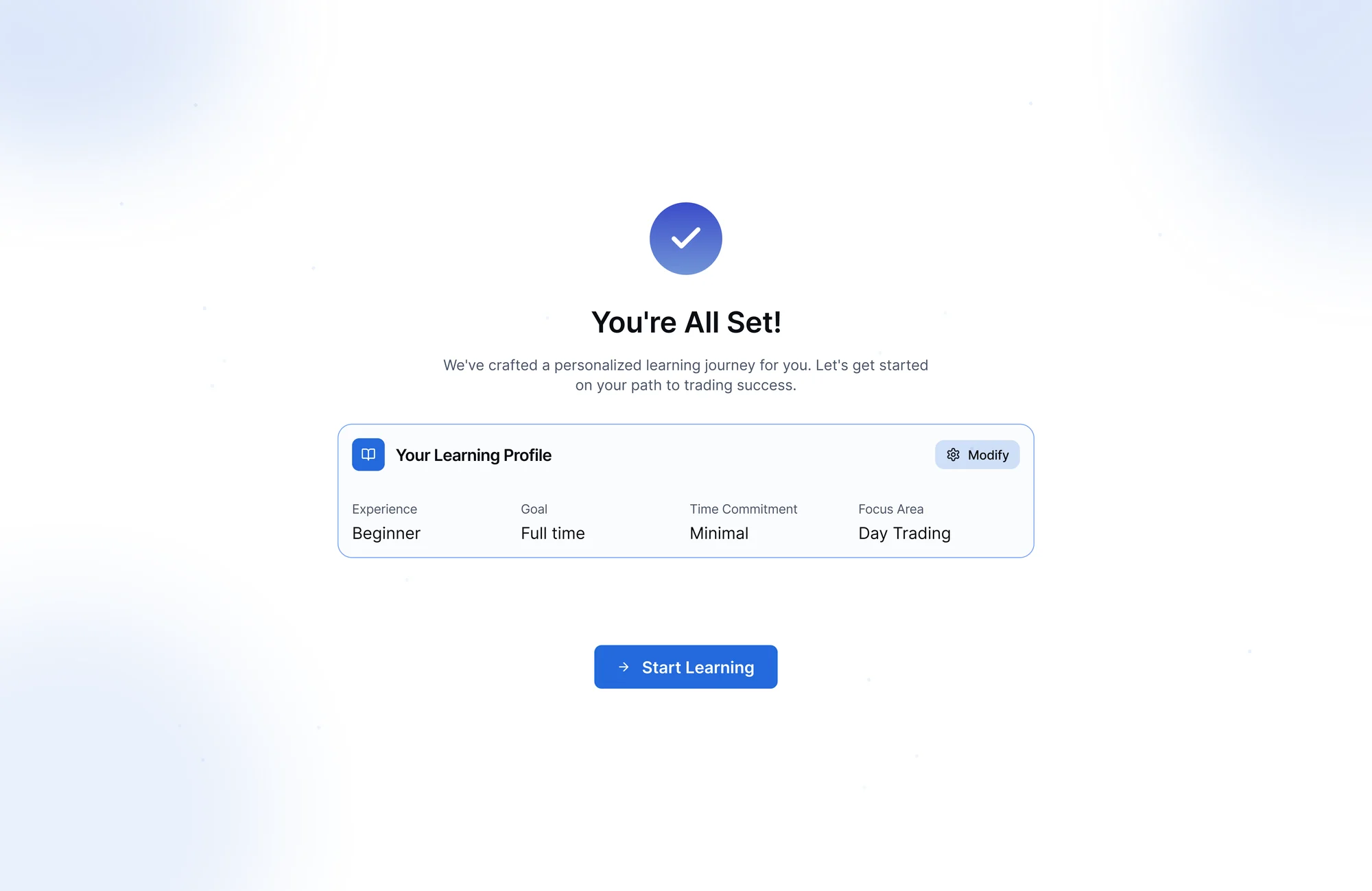 Onboarding questionnaire